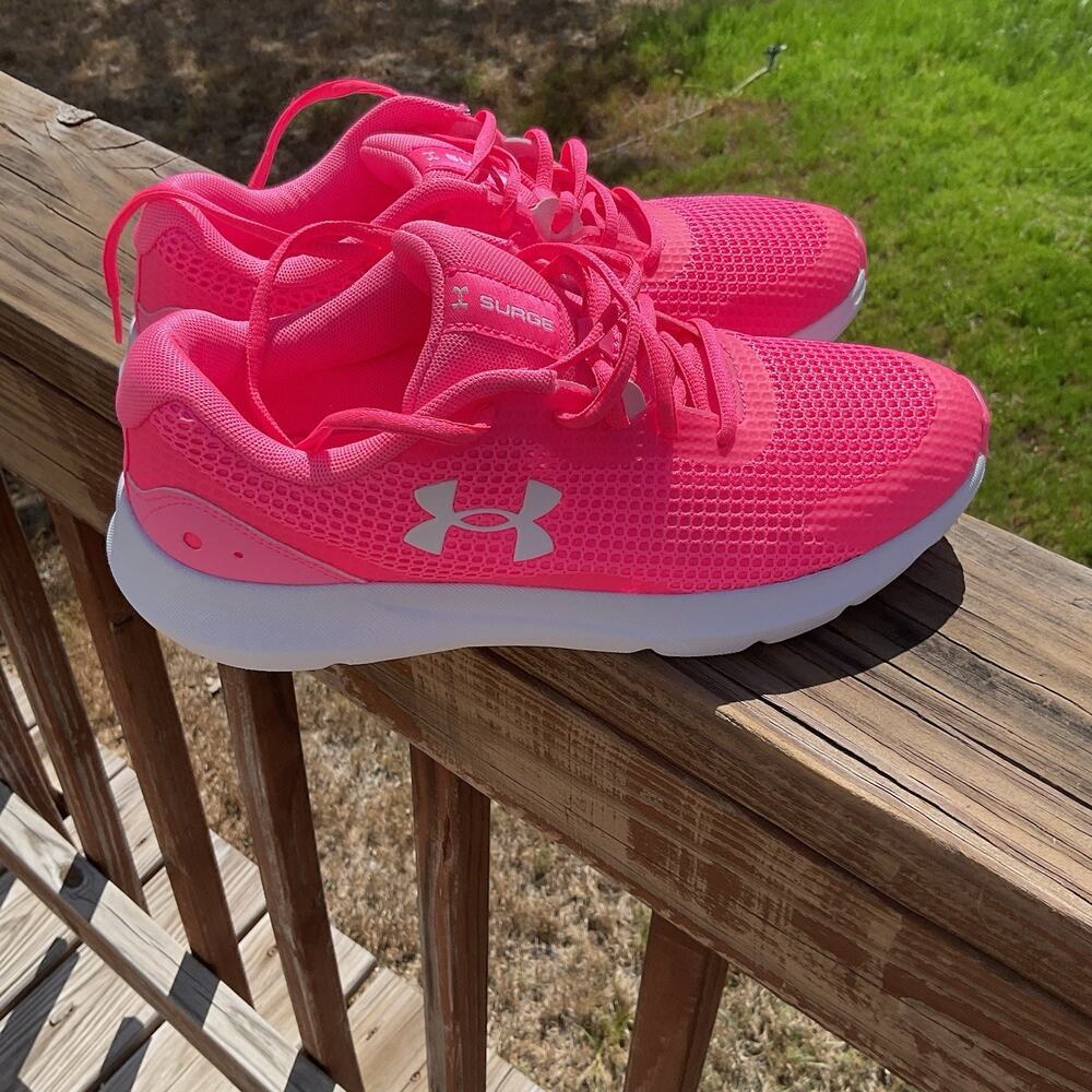 Under Armour Womens Shoes Surge 3 Pink Size 10 - Picture 5 of 10